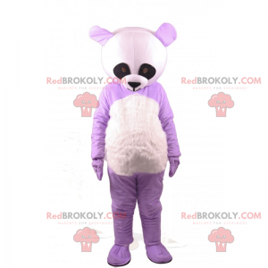 Mascotte de panda violet - Redbrokoly.com