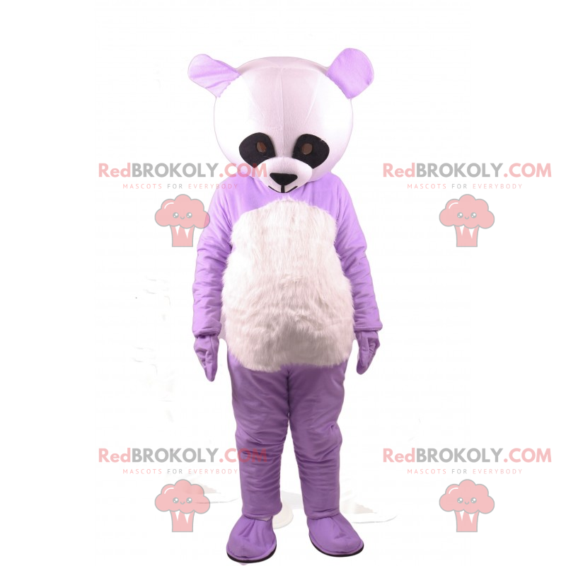 Mascota panda morado - Redbrokoly.com