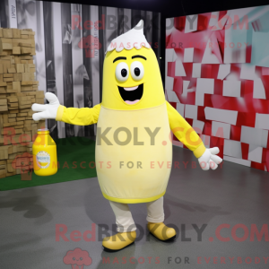 Lemon Yellow Bottle Of Milk...