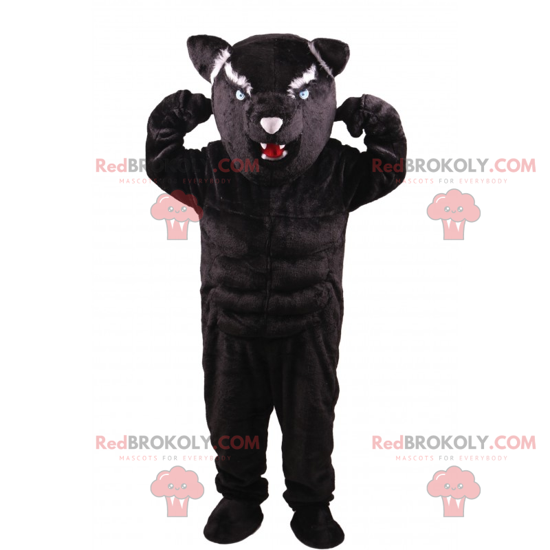 Mascote pantera agressiva - Redbrokoly.com