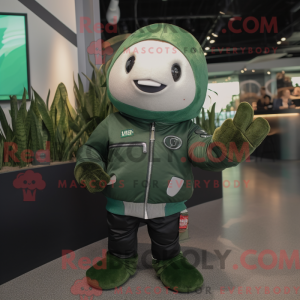 Forest Green Narwhal maskot...