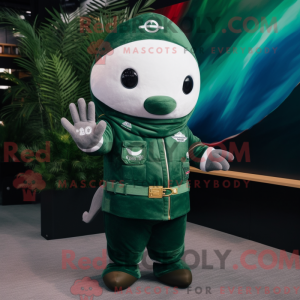 Forest Green Narwhal maskot...