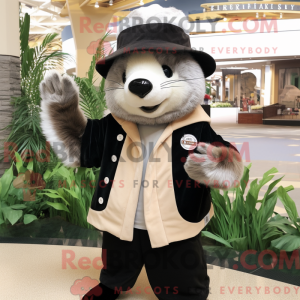Tan Skunk-mascottekostuum...