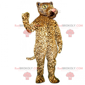 Panther maskot med stora ögon - Redbrokoly.com