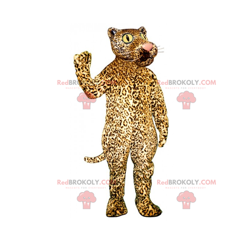 Panther maskot med store øjne - Redbrokoly.com