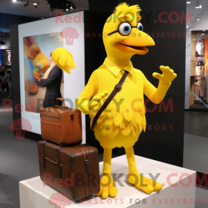 Yellow Canary mascot...