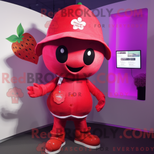 Magenta Strawberry maskot...