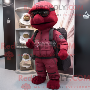 Maskotdraktfigurat Maroon...