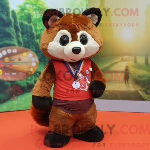 Máscara de panda rosa com...