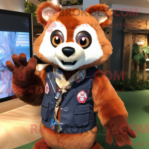 Máscara de panda rosa com...