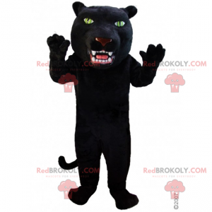 Panther maskot med stort huvud - Redbrokoly.com