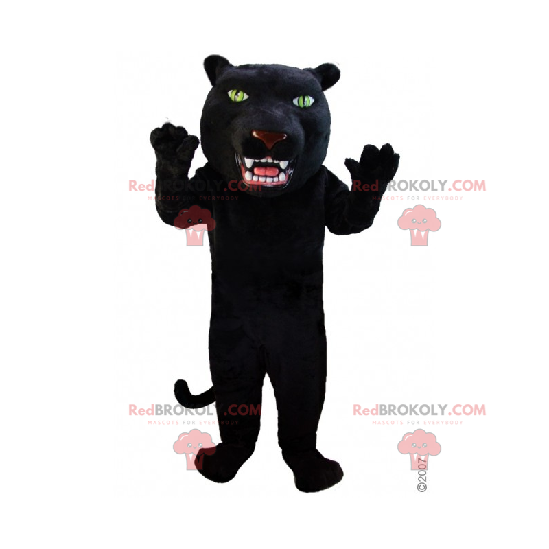 Mascota pantera con cabeza grande - Redbrokoly.com