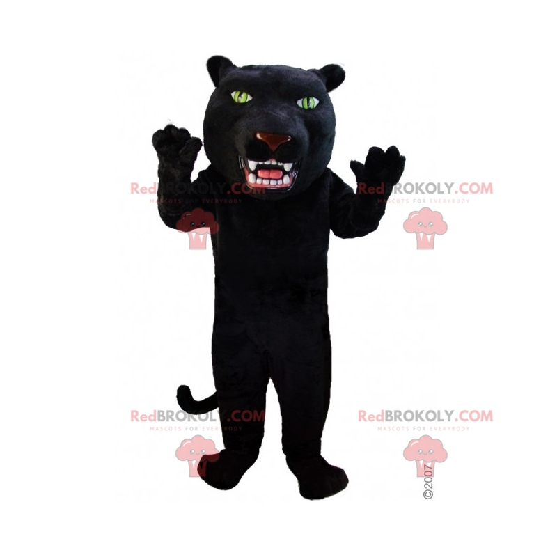 Mascote pantera com cabeça grande - Redbrokoly.com