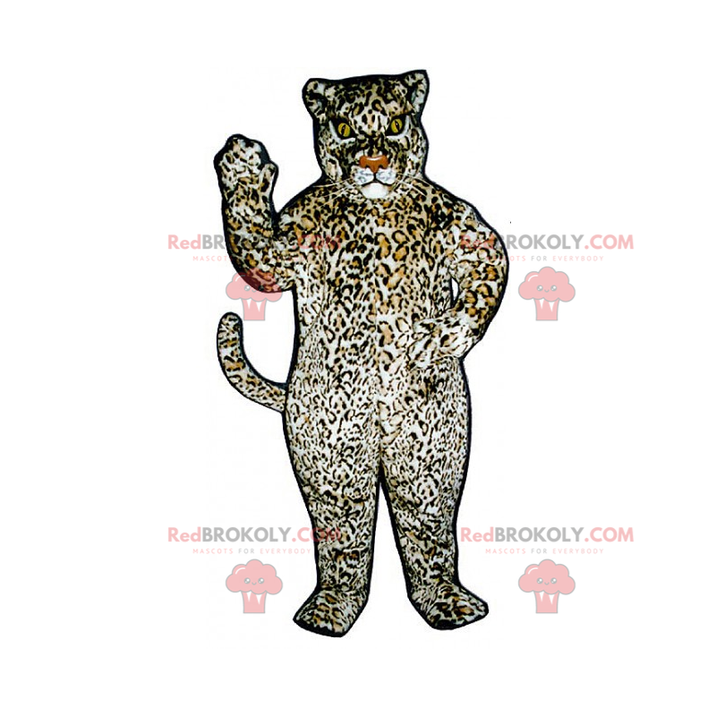 Panther mascot with large spots - Redbrokoly.com