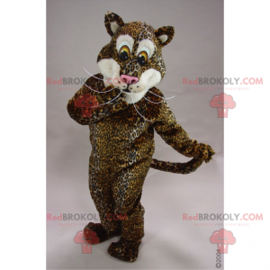 Panther maskot med långa mustascher - Redbrokoly.com