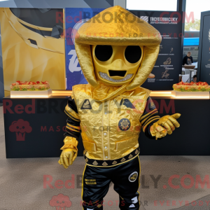 Guld Tacos maskot kostume...