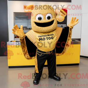 Guld Tacos maskot kostume...