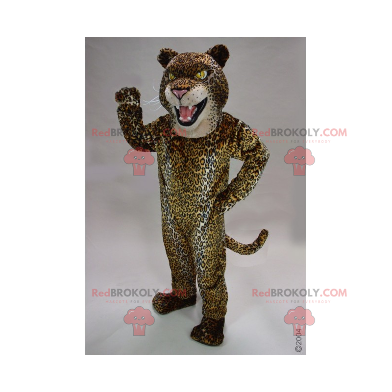 Panther maskot med små pletter - Redbrokoly.com