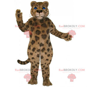 Panther mascotte met blauwe ogen - Redbrokoly.com