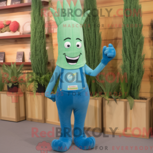 Teal Asparagus mascot...