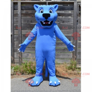 Anime cartoon blauwe panter mascotte - Redbrokoly.com