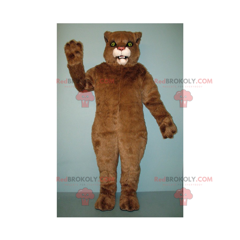 Mascote pantera marrom - Redbrokoly.com