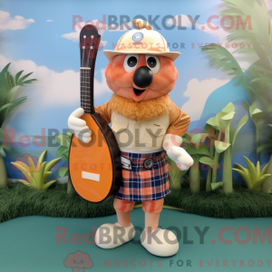 Peach Bagpipe mascot...