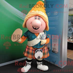 Peach Bagpipe Maskottchen...