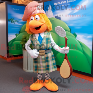 Peach Bagpipe mascot...