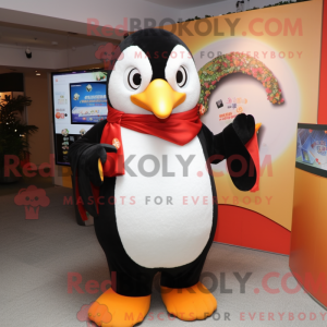 Penguin-maskotkostyme kledd...