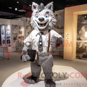 Sølv Say Wolf maskot...