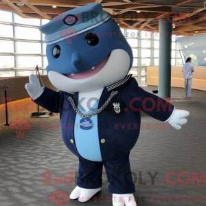 Disfraz de mascota ballena...