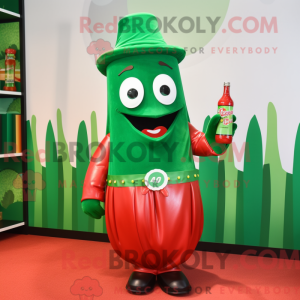 Waldgrüne Flasche Ketchup...