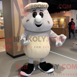 Gray Potato mascot costume...