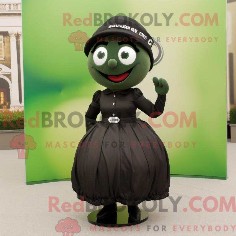 Fantasia de mascote Guinness oliva com saia e abotoaduras - Mascotes Guinness - REBROKO_256863 - RedBrokoly.com
