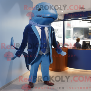 Rust Blue Whale maskot...