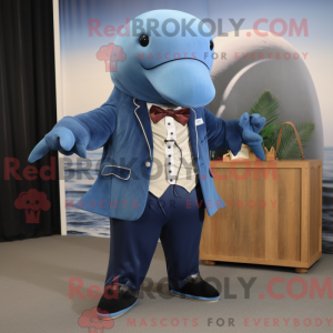 Personaggio mascotte balena...