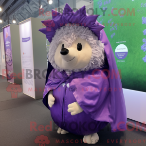 Lavendel pindsvin maskot...
