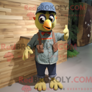 Oliven spætte maskot...