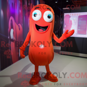 Red Ghost-maskotdraktfigur...