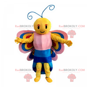 Mascota mariposa sonriente - Redbrokoly.com