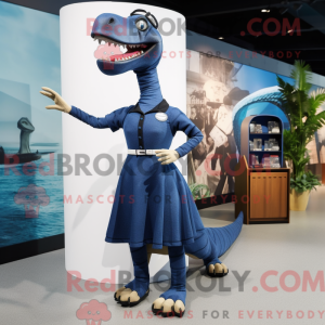 Navy Diplodocus maskot...