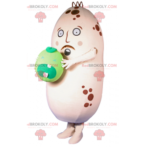 Mascotte de patate avec petit pois pleurant - Redbrokoly.com