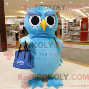 Sky Blue Owl mascotte...