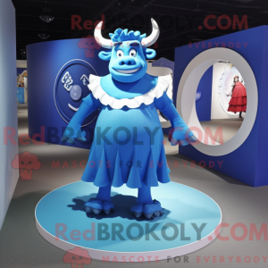 A figura azul da máscara do...