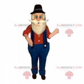 Overalls met mascotte boer - Redbrokoly.com