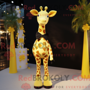 Yellow Giraffe mascot...