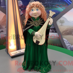 Celtic Harp maskot kostyme...