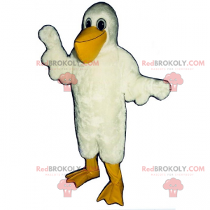 Mascote pelicano - Redbrokoly.com