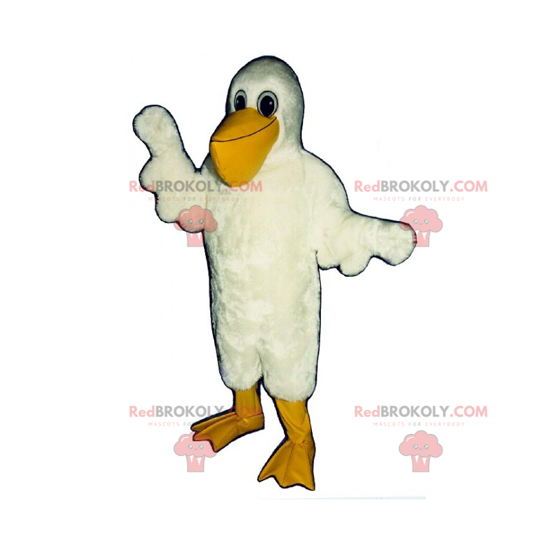 Mascotte de pélican - Redbrokoly.com